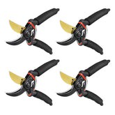 Kuber Industries Heavy Duty Gardening Shears|Black |FB8621B (Pack Of 4)
